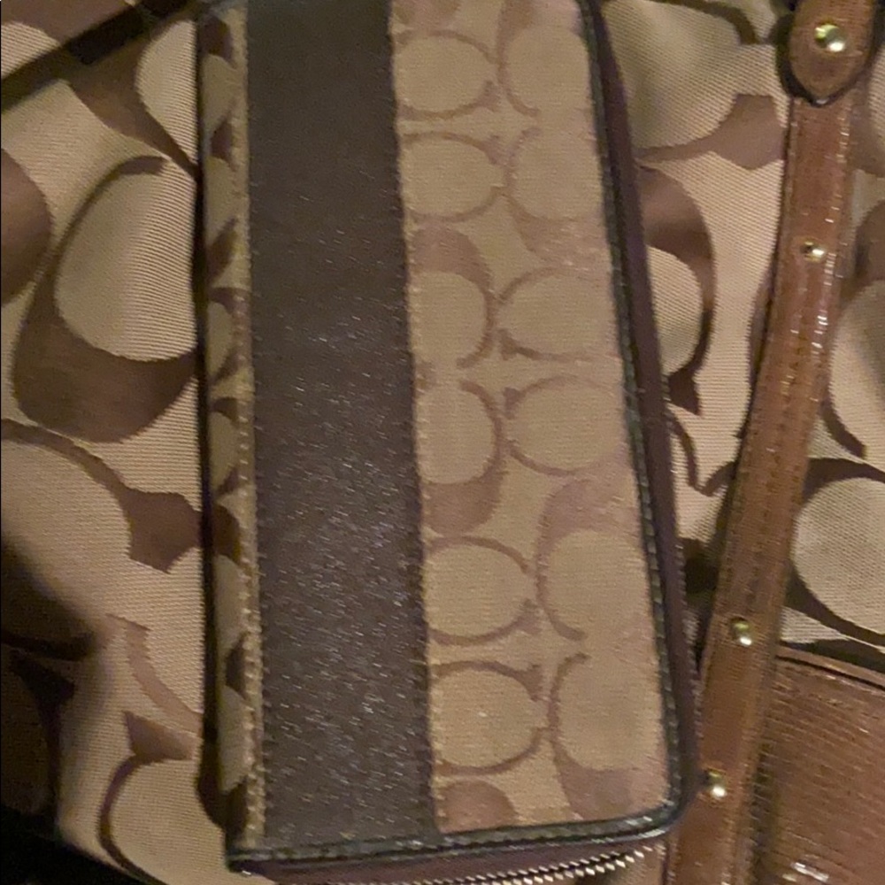 Coach checkbook/credit card wallet
